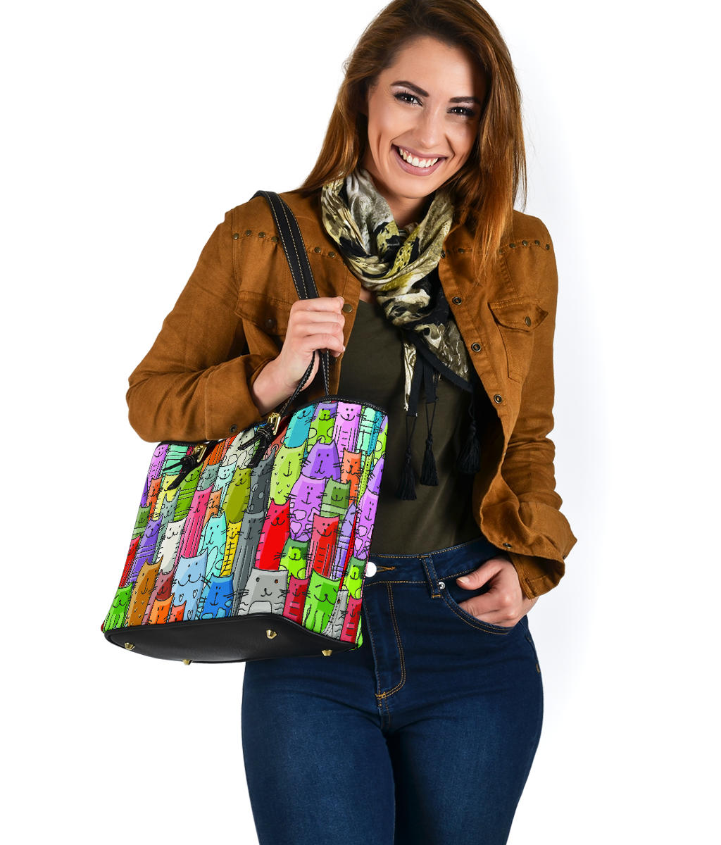 Gatti Colorati - Borsa con Manici