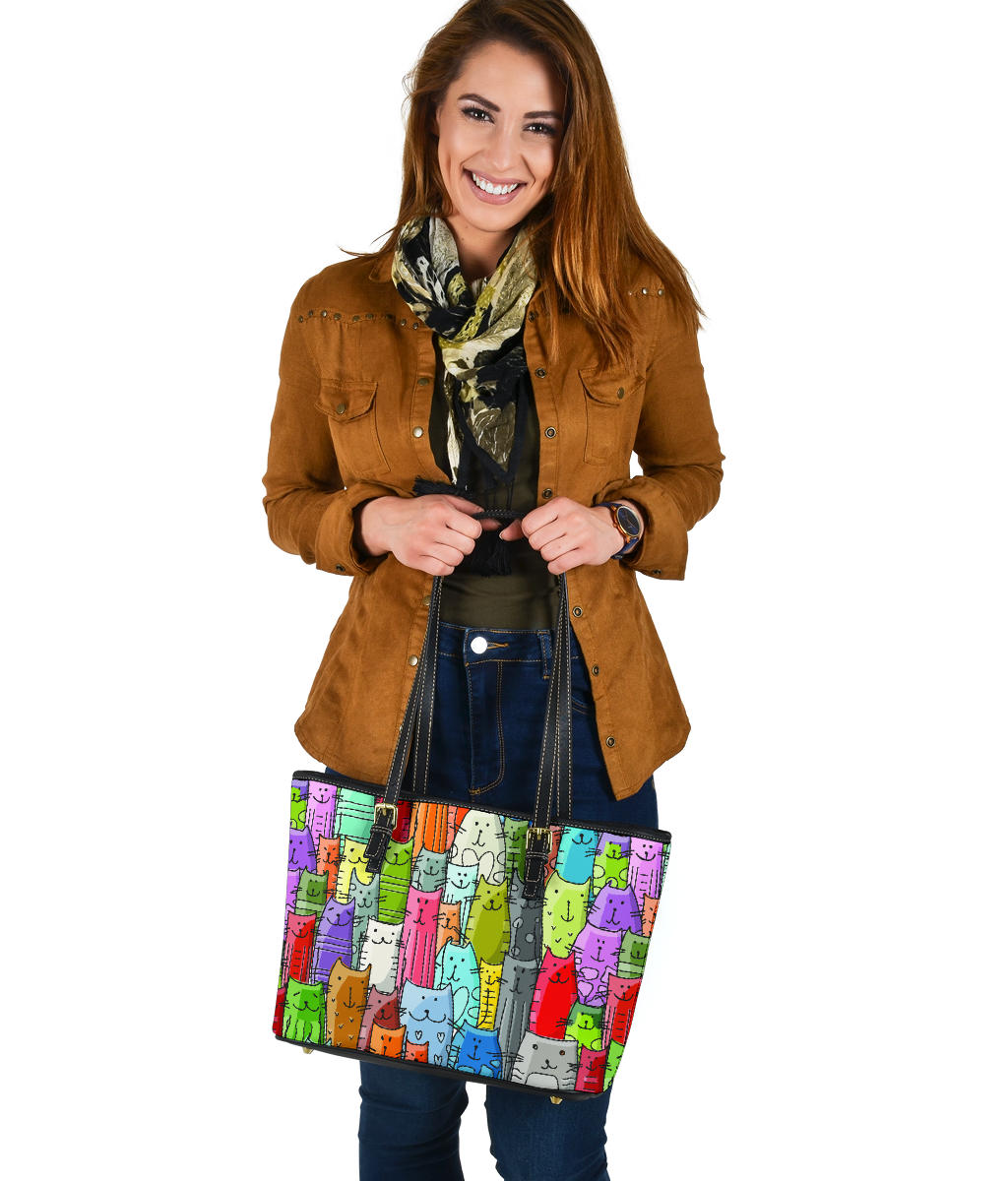 Gatti Colorati - Borsa con Manici