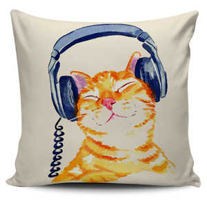 Al mio gatto piace la musica - Fodera per Cuscini -