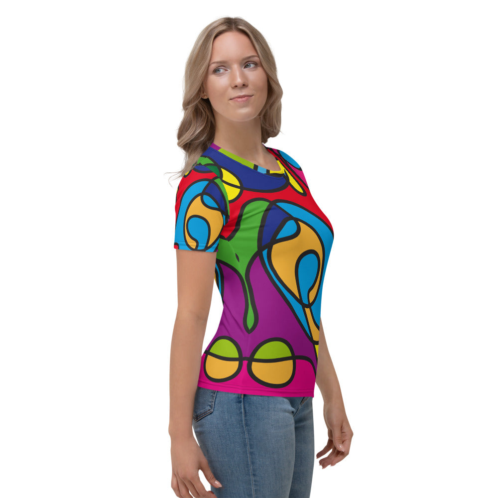 Colori - T-Shirt Girocollo Donna -