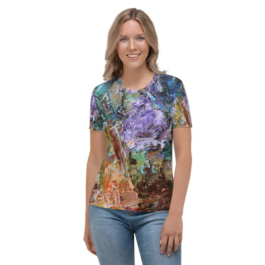 Colori ad Olio  - T-Shirt Girocollo Donna -