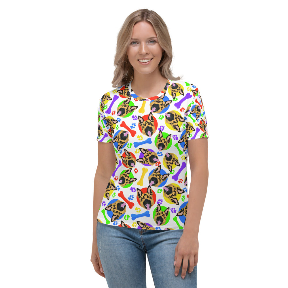 Cagnolini - T-Shirt Girocollo Donna -
