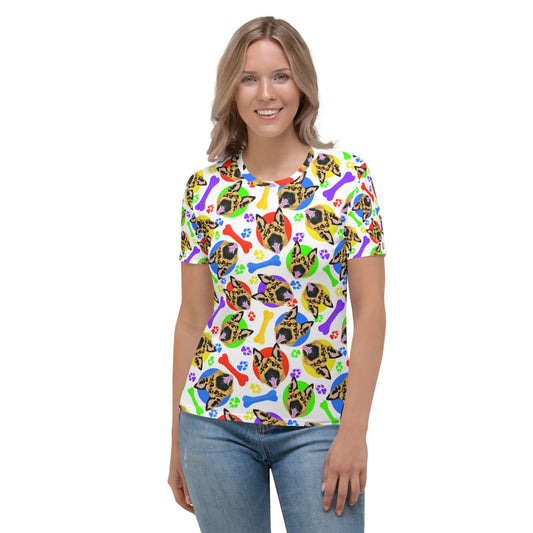 Cagnolini - T-Shirt Girocollo Donna -