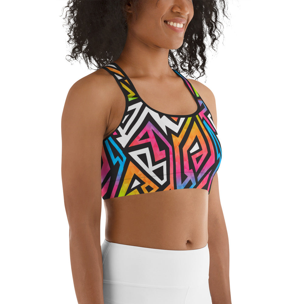 Geometrico - Reggiseno Sportivo-