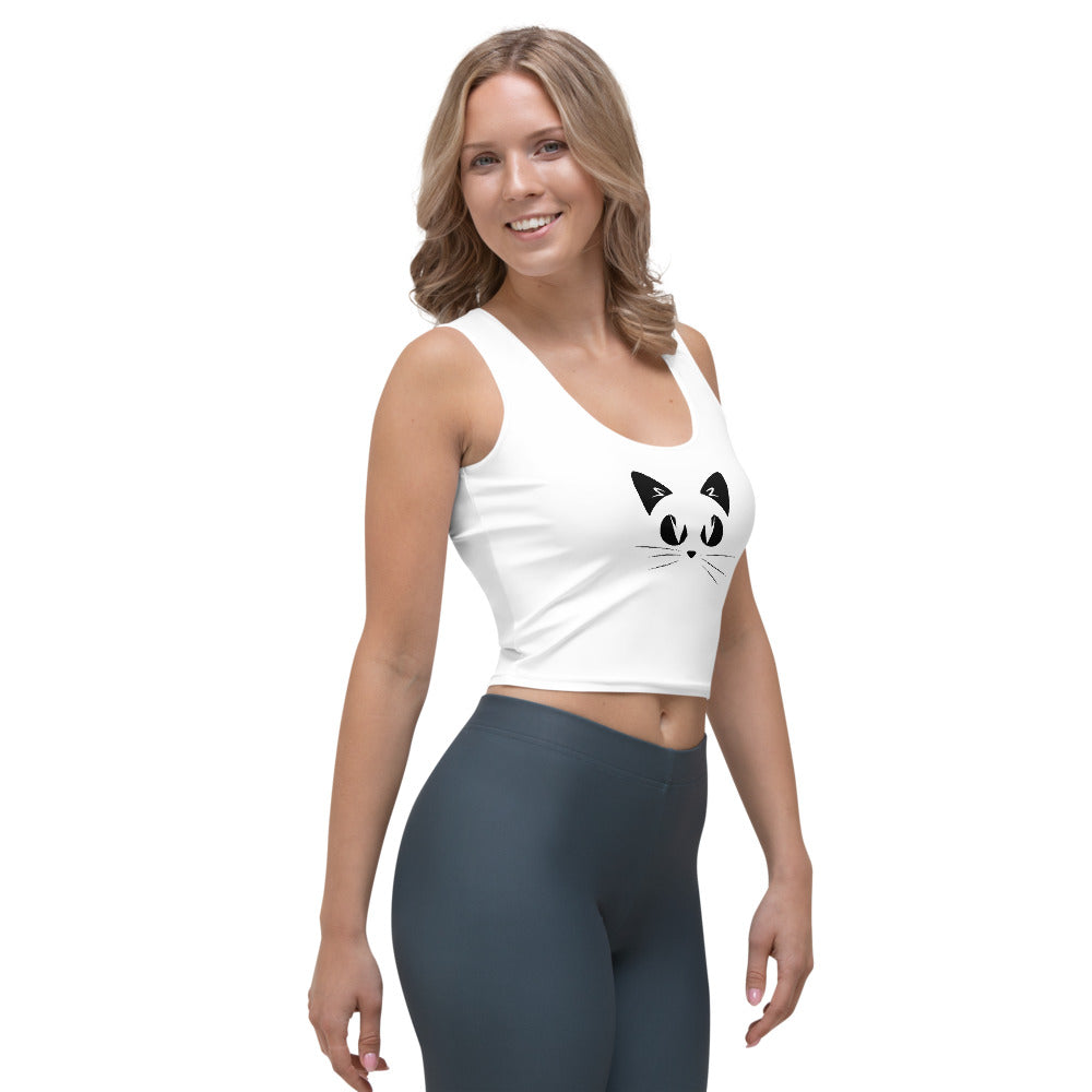 Gatto Fondo Bianco - Crop Top -