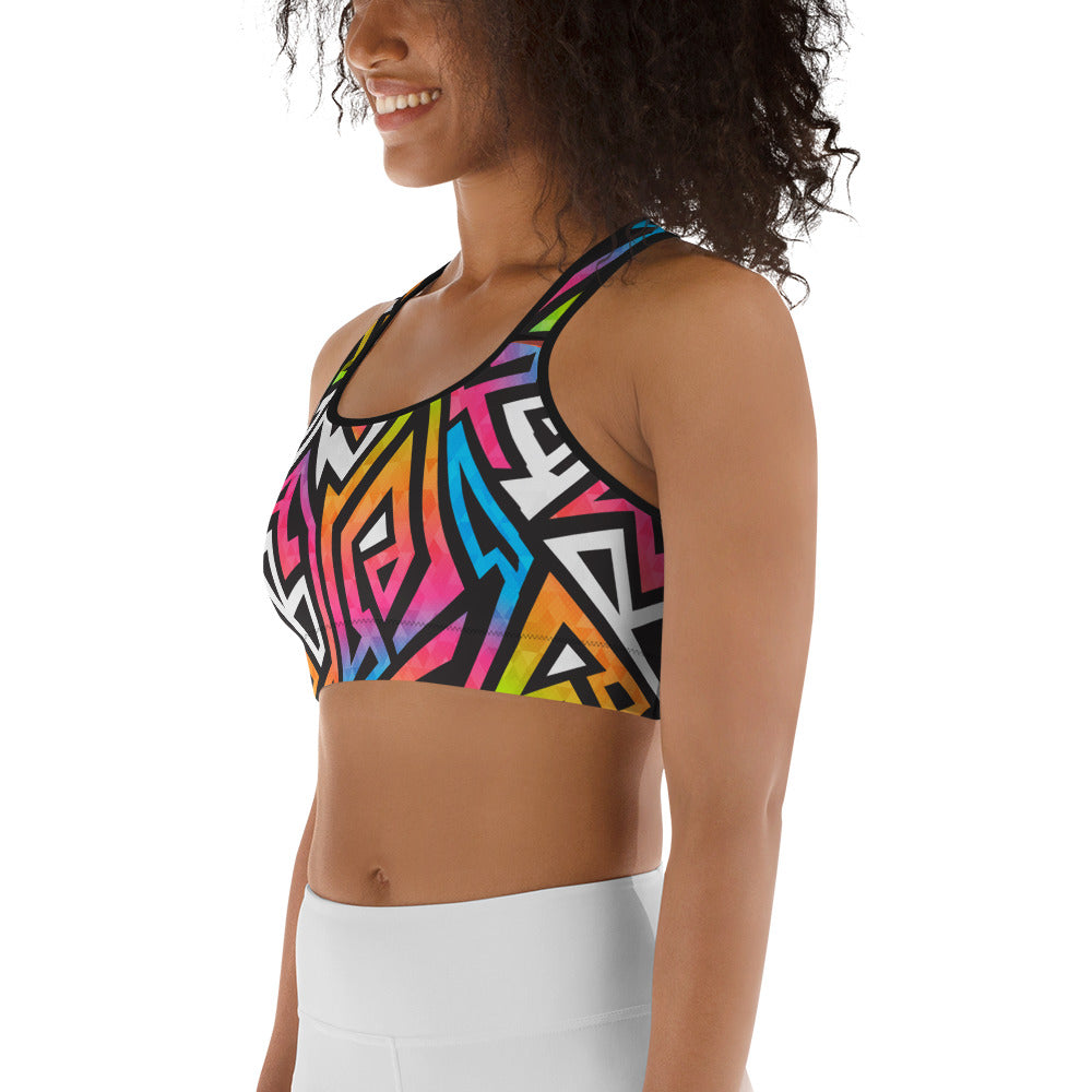 Geometrico - Reggiseno Sportivo-