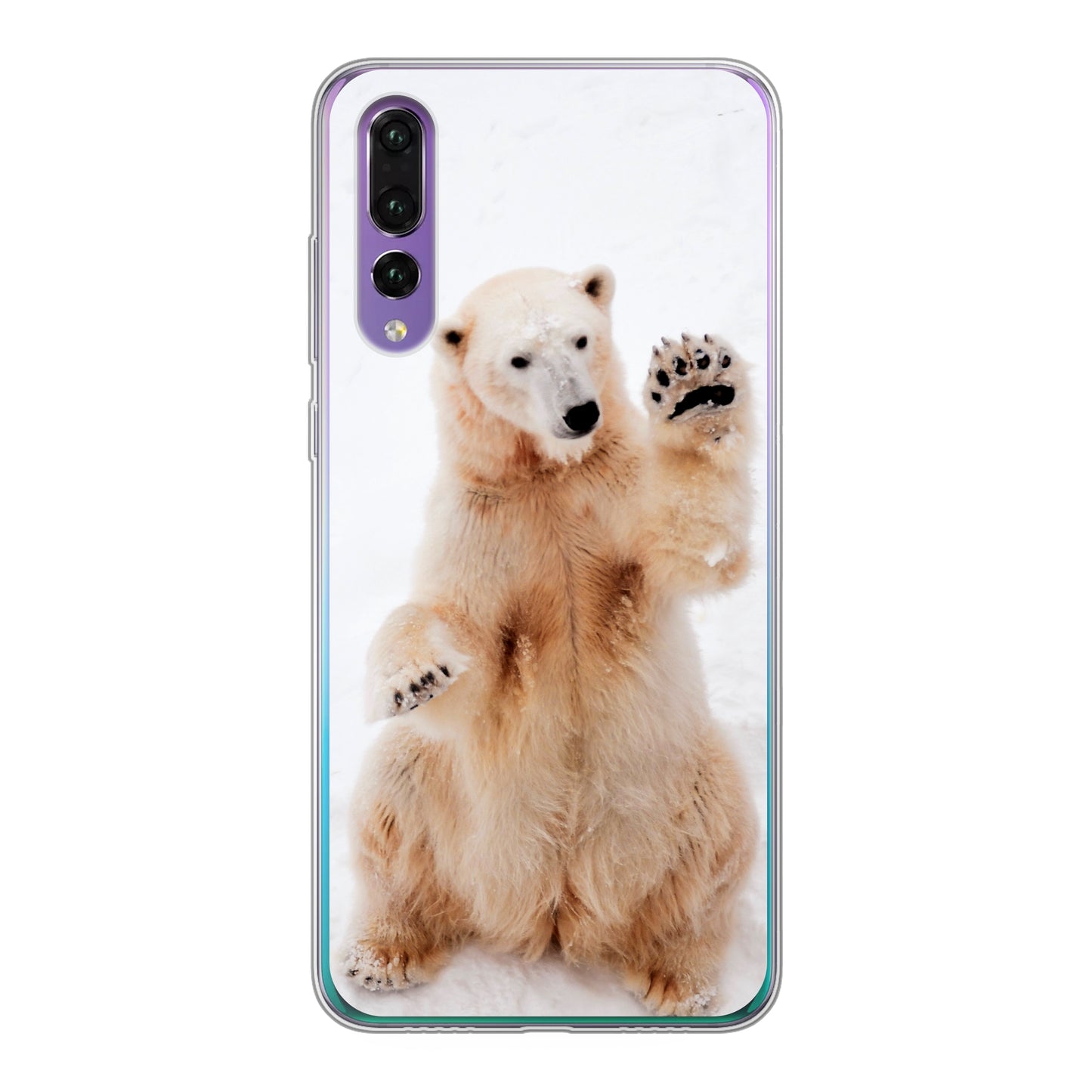 Huawei P30 Cover Morbida Trasparente - Stampa sul Retro -