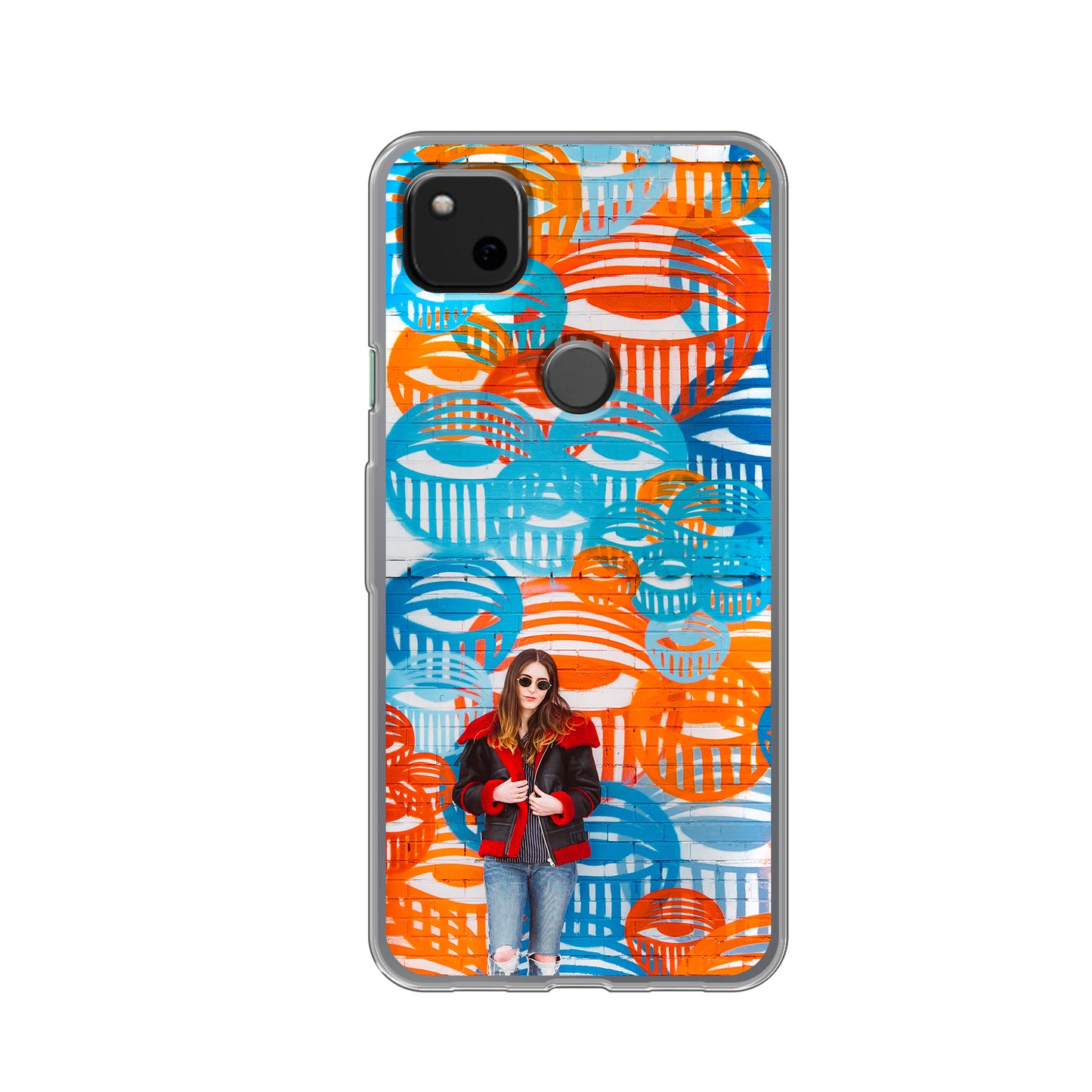 Google Pixel 4a Cover Morbida Trasparente - Stampa sul Retro