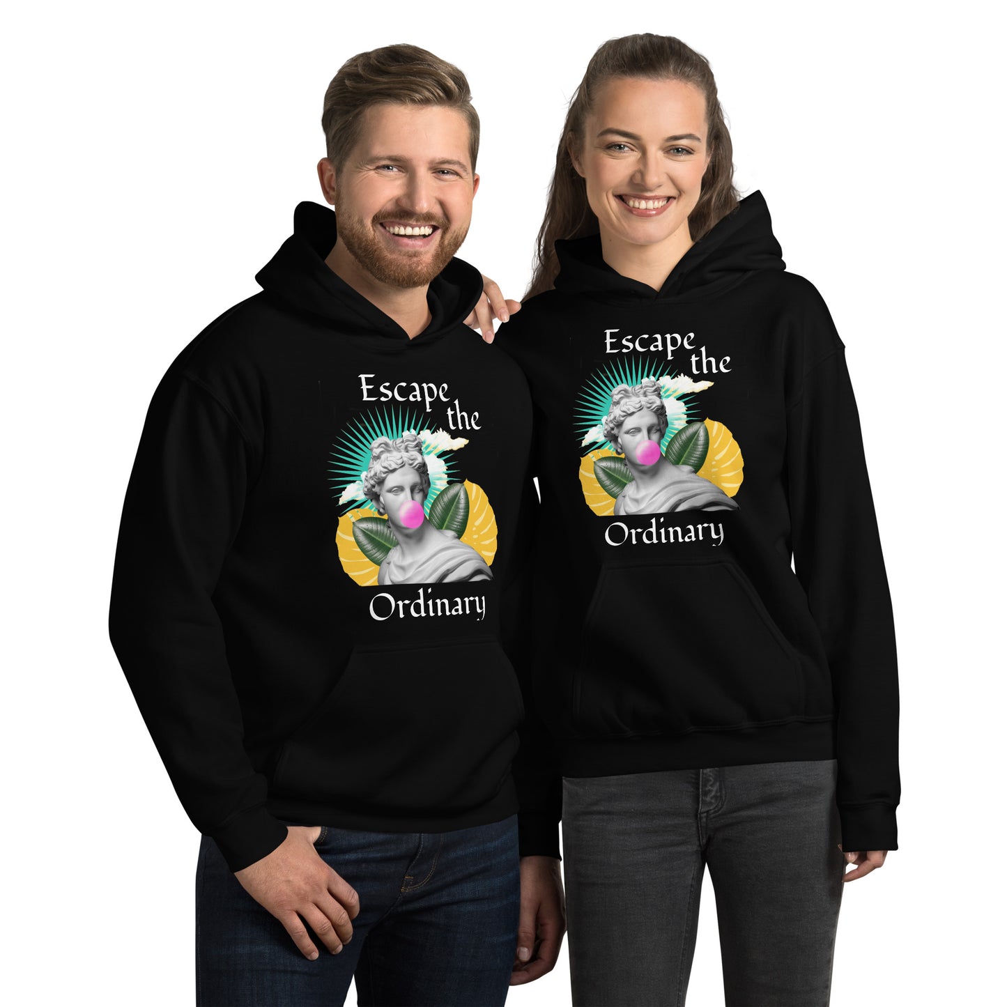 Escape the Ordinary - Felpa Unisex con Cappuccio