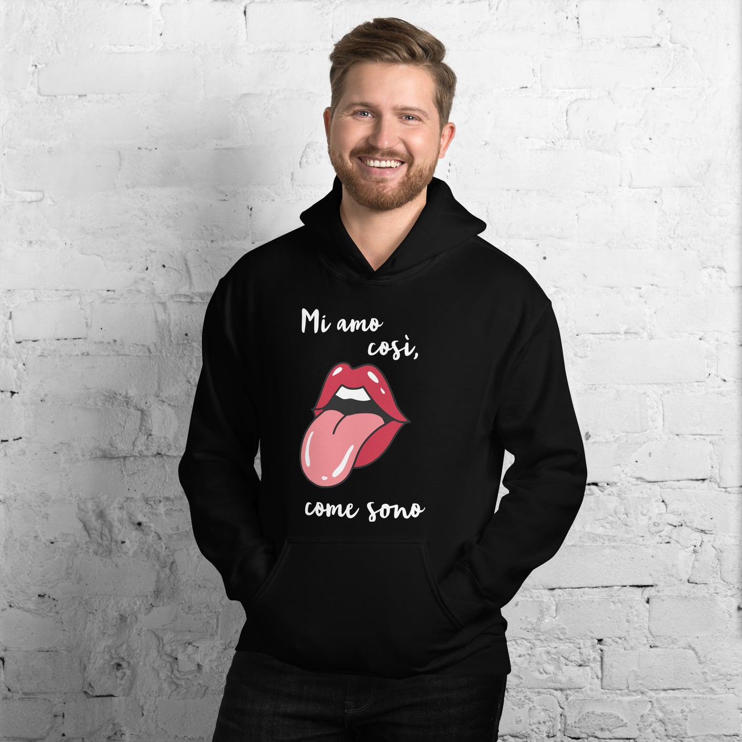 Mi amo così.. - Felpa Unisex con Cappuccio -