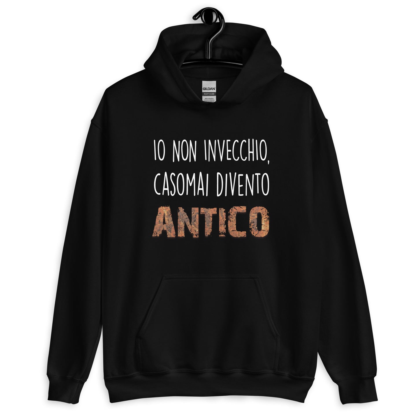 Io non Invecchio - Felpa Uomo con Cappuccio -