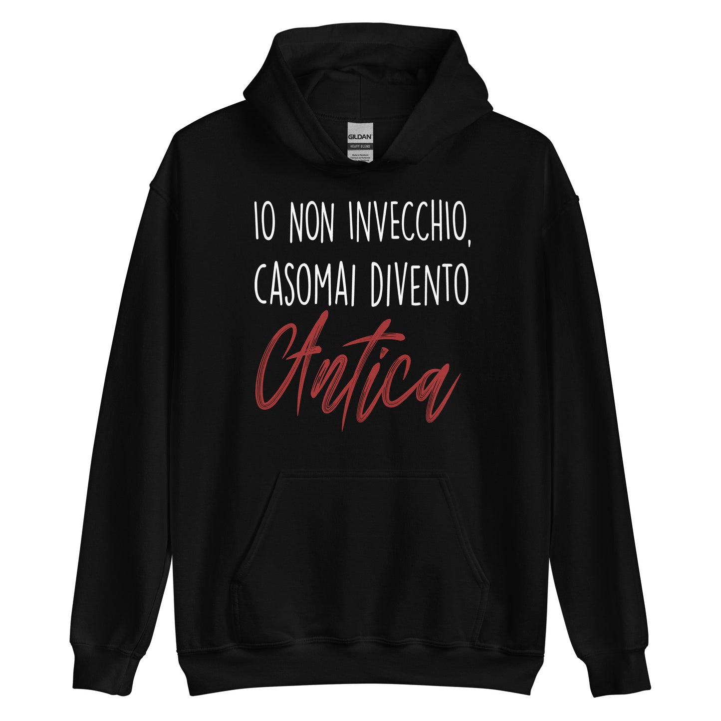 Io non invecchio - Felpa Donna con Cappuccio -