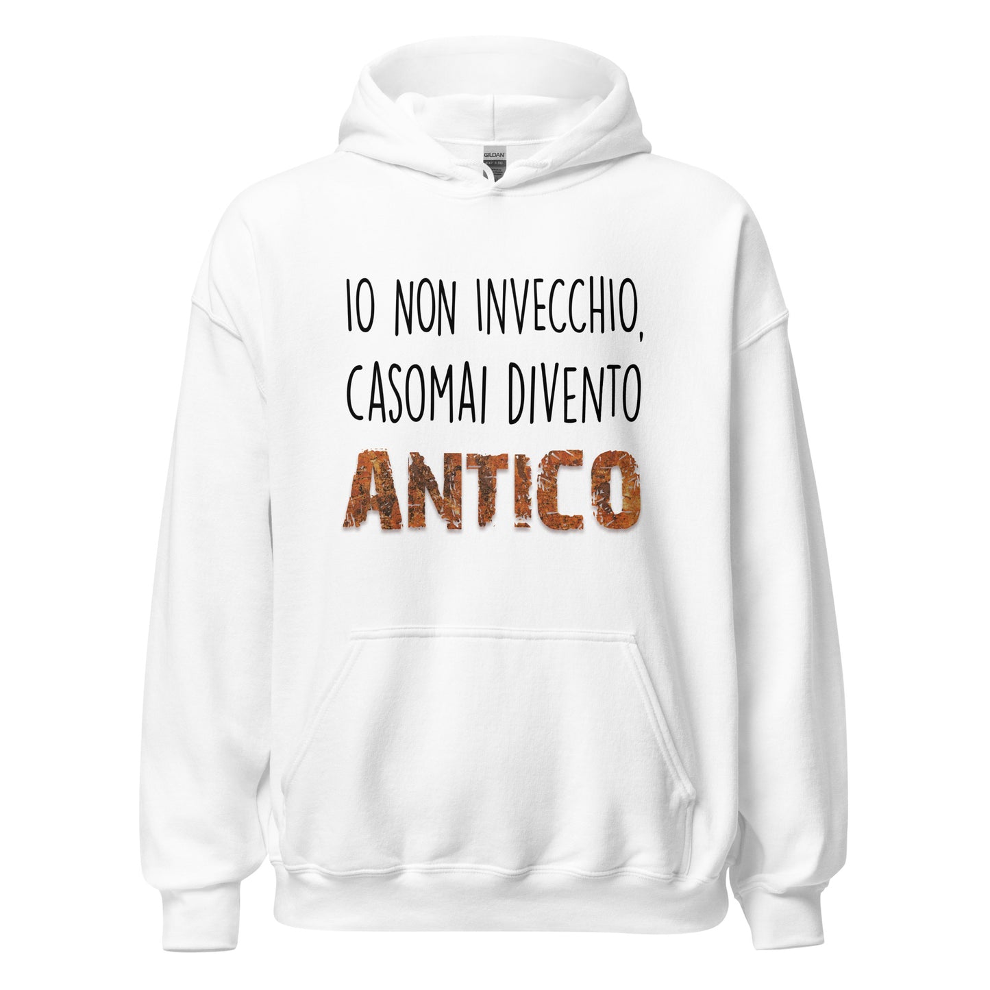 Io non Invecchio - Felpa Uomo con Cappuccio -