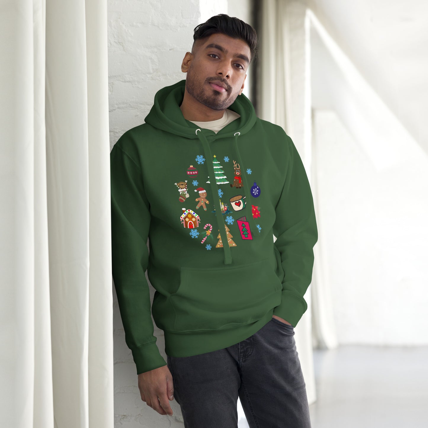 Fantasia di Natale - Felpa Unisex con Cappuccio - 2 Colori