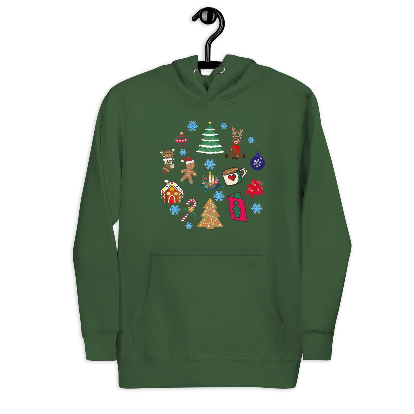 Fantasia di Natale - Felpa Unisex con Cappuccio - 2 Colori