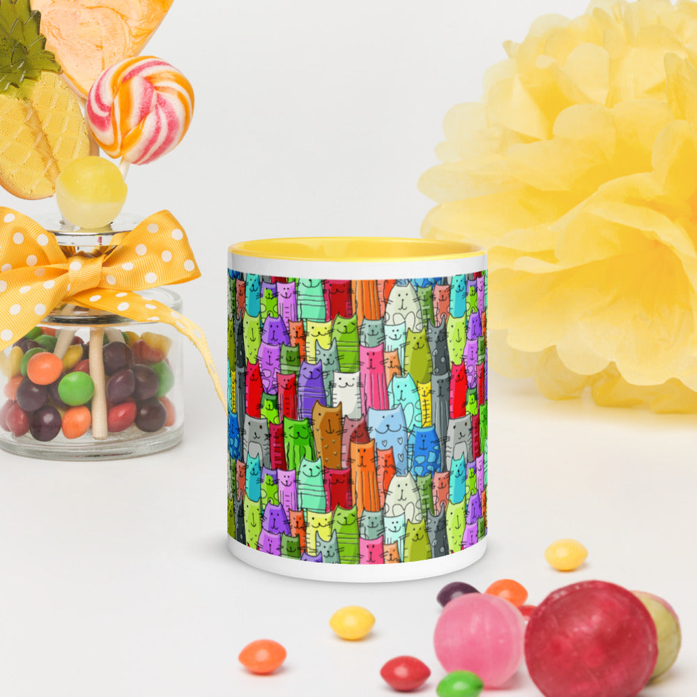 Gatti Colorati - Tazza in Ceramica -