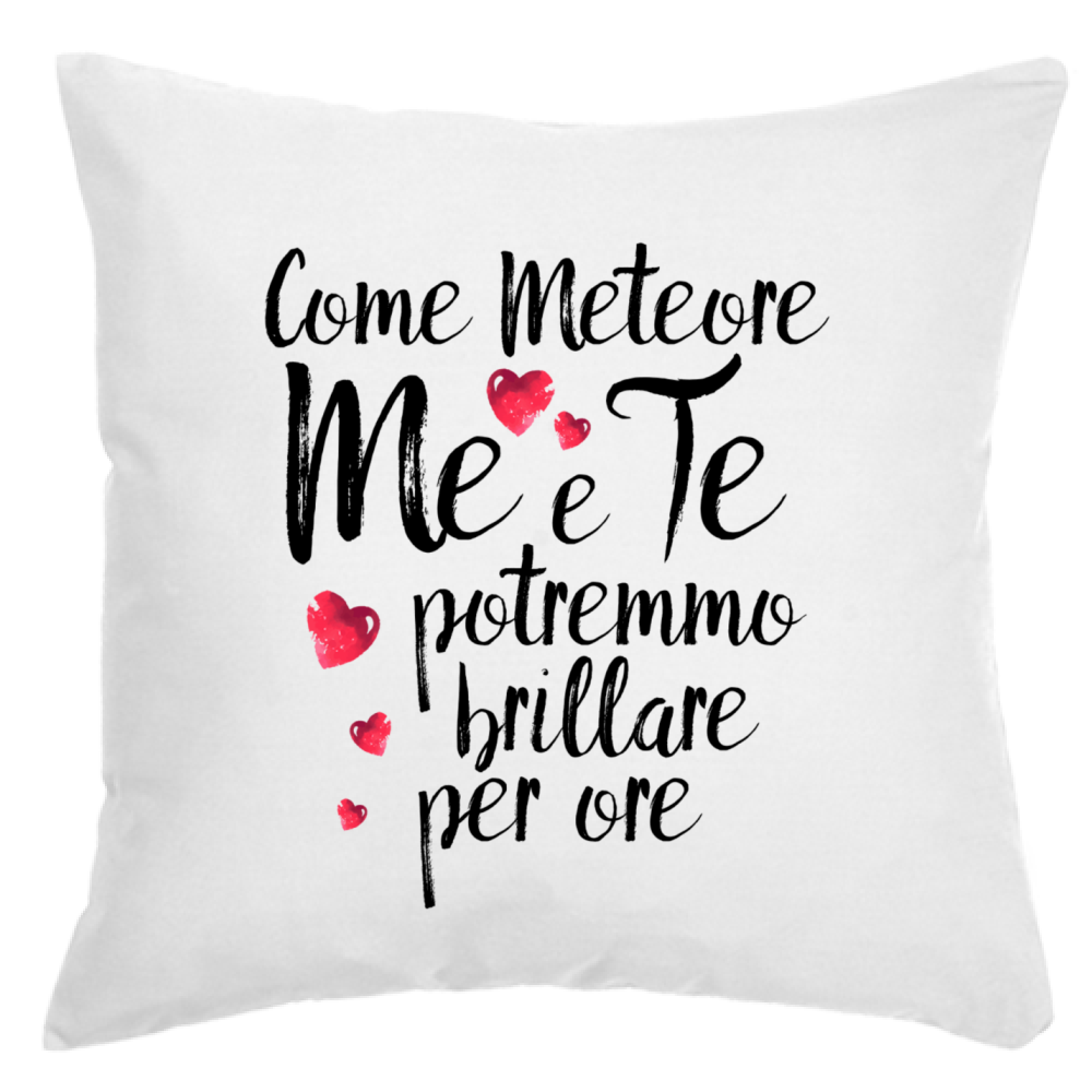 Come Meteore...- Cuscino cm. 40x40 Imbottito.