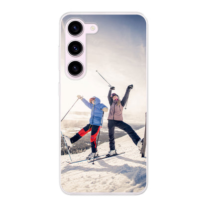 Samsung Galaxy S23 - Cover Morbida Trasparente -Stampa sul Retro
