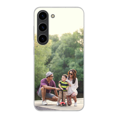 Samsung Galaxy S23 Cover Rigida Trasparente - Stampa sul Retro
