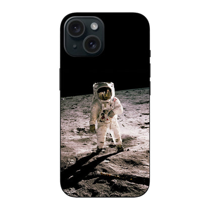 Apple iPhone 15 Cover Morbida di Colore Nero - Stampa sul Retro