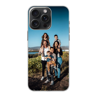 Apple iPhone 15 Pro Max Cover Rigida Trasparente - Stampa sul Retro