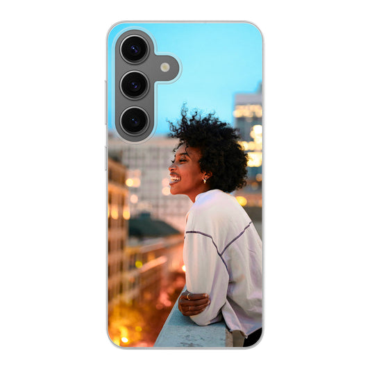 Samsung Galaxy S24 Soft case (back printed, transparent)