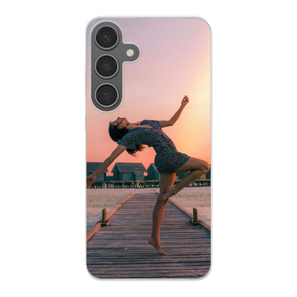 Samsung Galaxy S24 Plus - Cover Morbida Trasparente -Stampa sul Retro