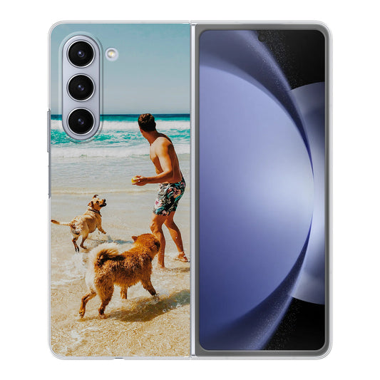 Samsung Galaxy Z Fold5 Cover Rigida Trasparente - Stampa sul Retro