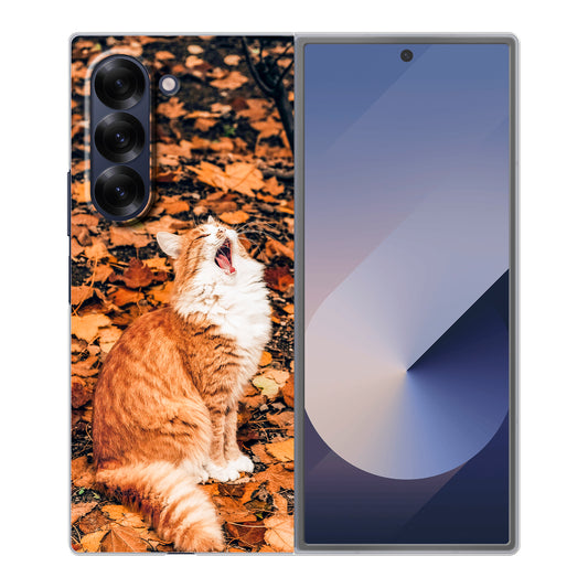 Samsung Galaxy Z Fold6 Cover Rigida Trasparente - Stampa sul Retro