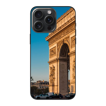 Apple iPhone 15 Pro Cover Morbida Biodegradabile - Stampa sul retro - Colore Nero