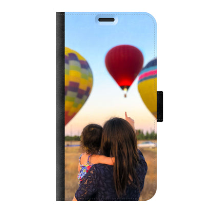 Samsung Galaxy S10e Wallet case (front printed, black)