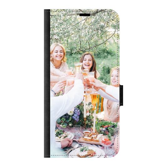 Samsung Galaxy S24 Plus Wallet case (front printed, black)