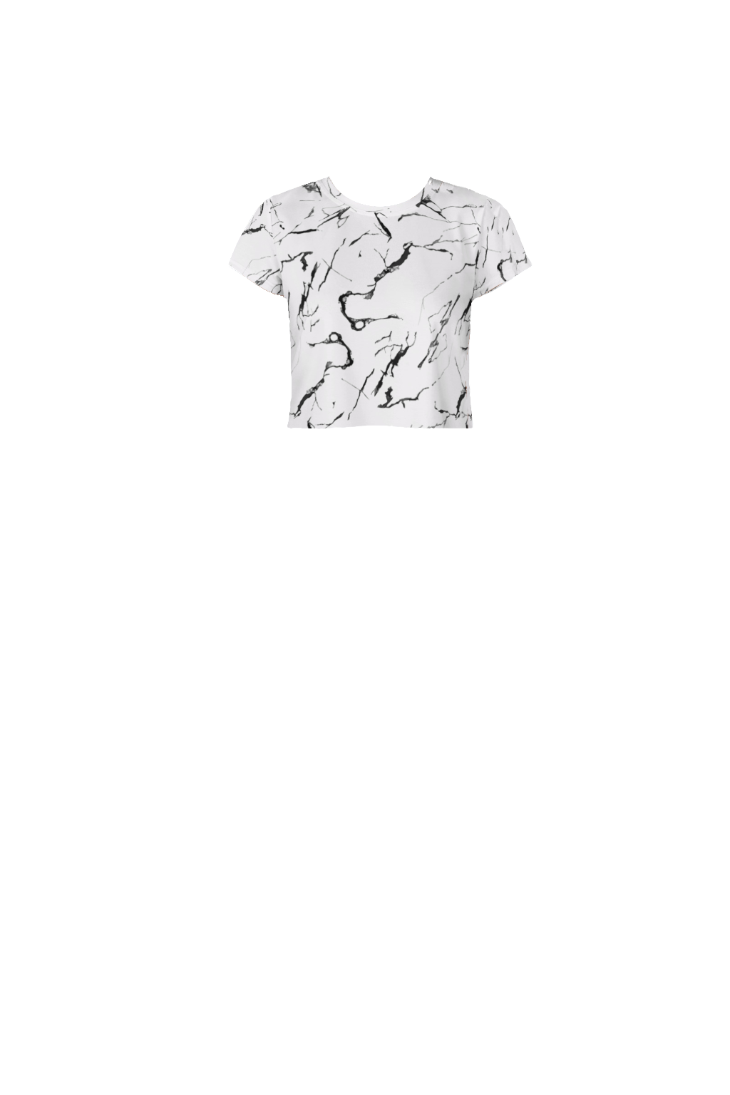 Marble- Crop Tee
