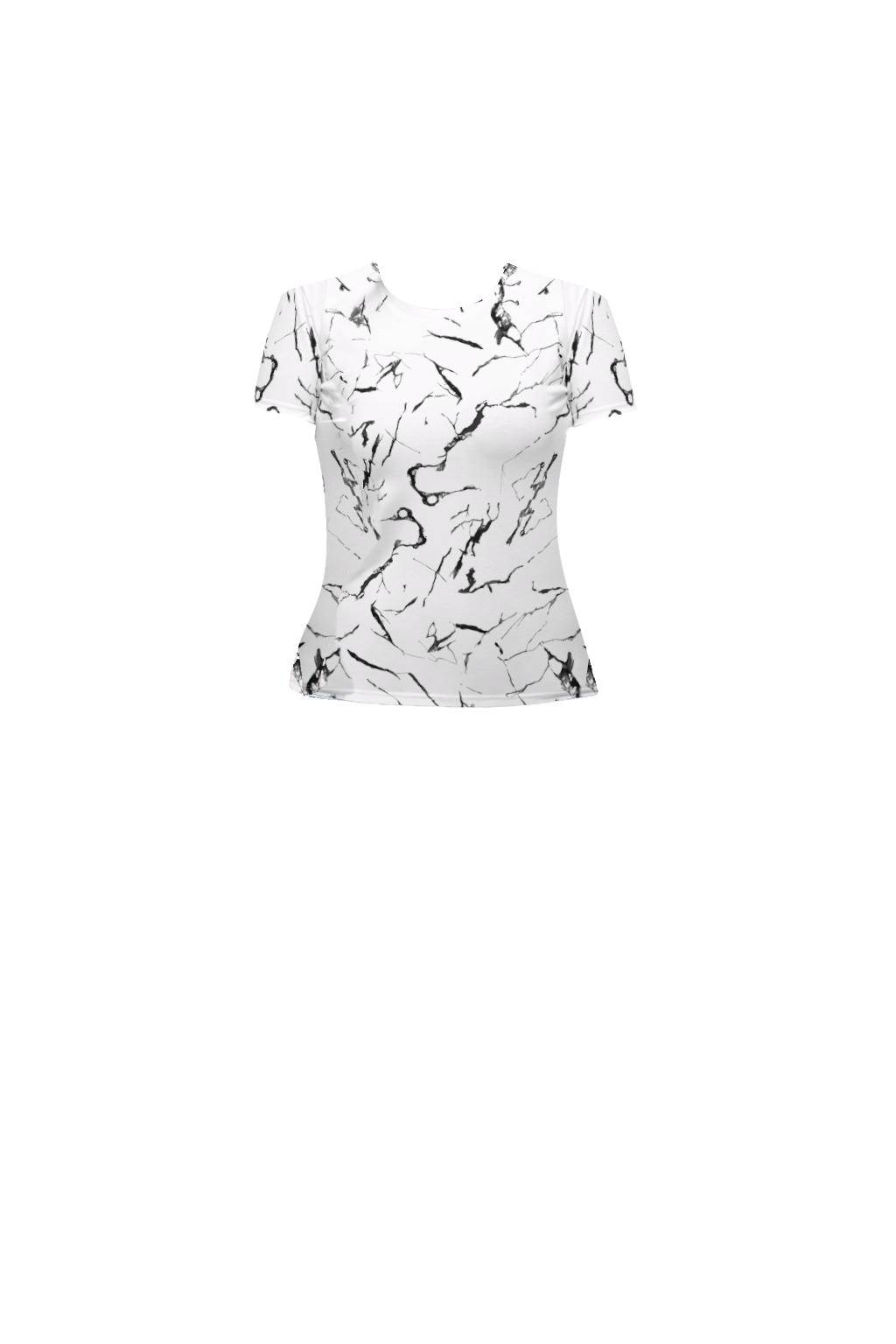 Marble -T-Shirt Girocollo Donna