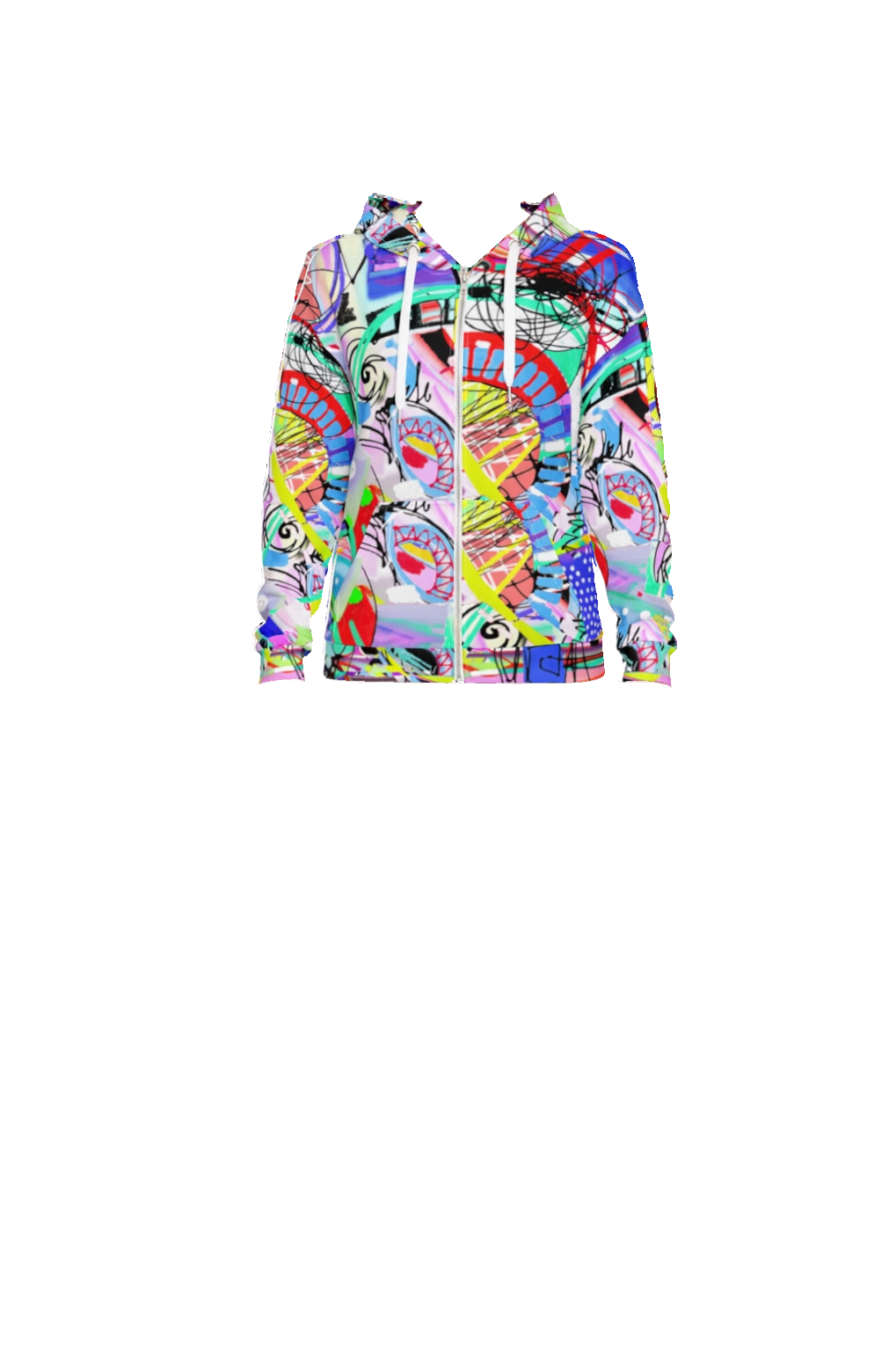 Scarabocchio - Felpa Unisex  con Cappuccio e Zip