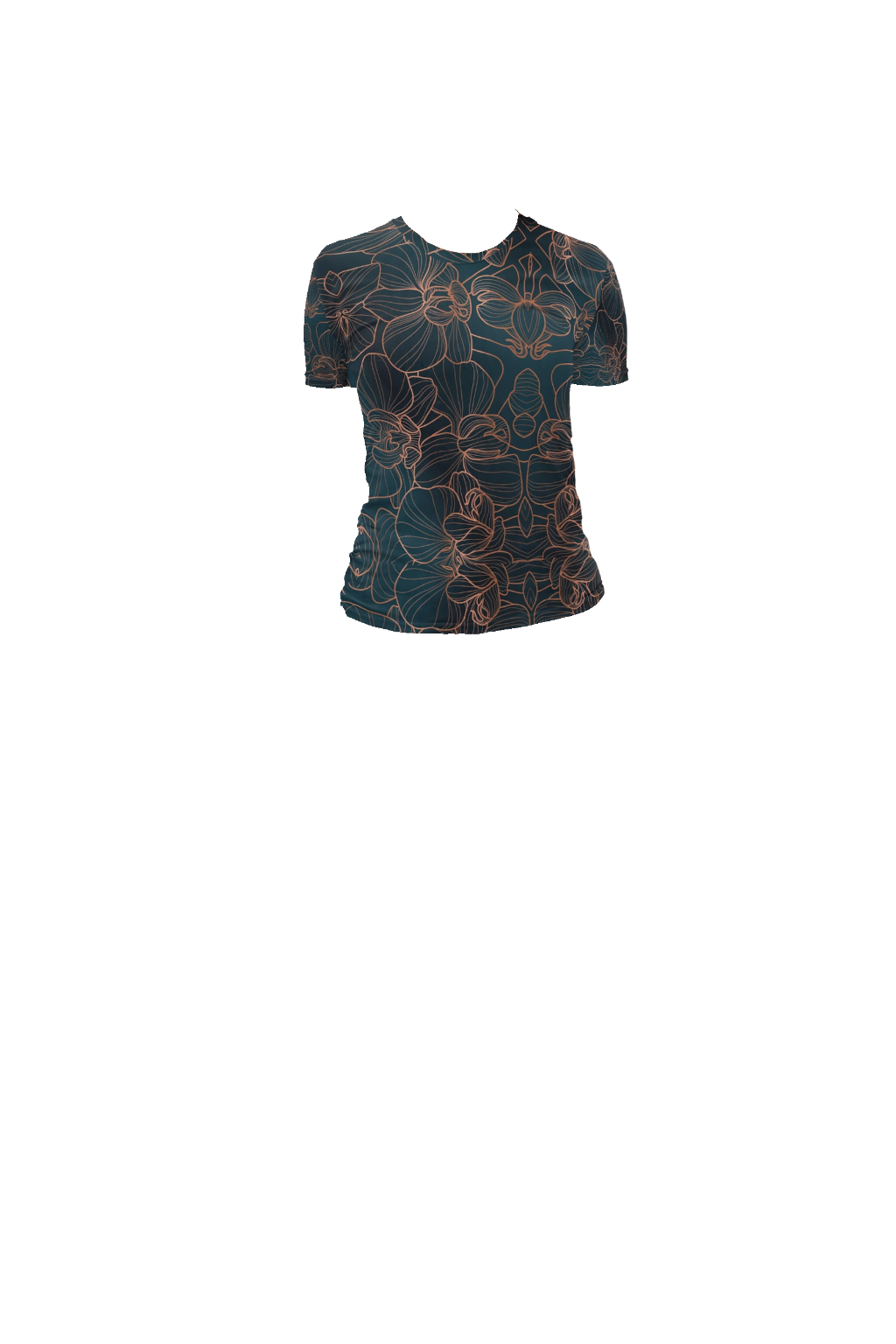 Orchidea T-Shirt Girocollo Donna
