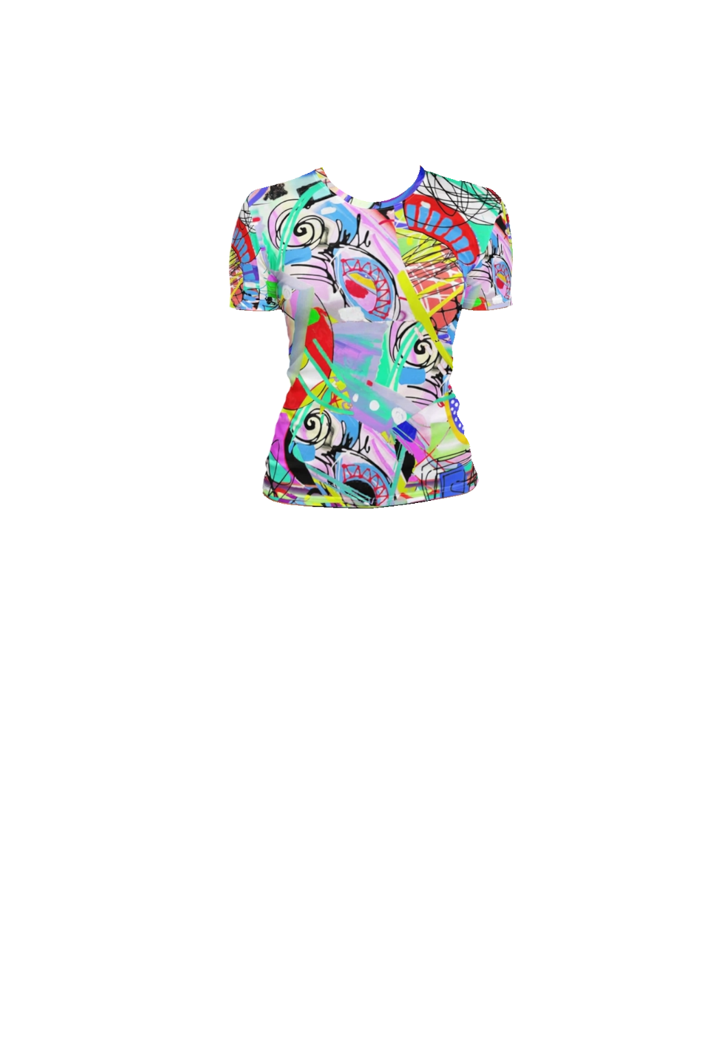 Scarabocchio -  T-Shirt Girocollo Donna