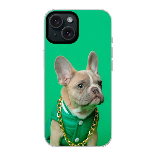 Apple iPhone 15 Hybrid case with MagSafe (back printed, transparent)