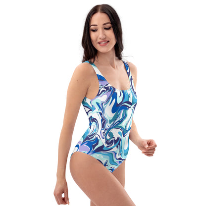 Onde Blu-  Costume da Bagno Intero