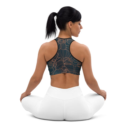 Orchidea - Reggiseno Sportivo Imbottito
