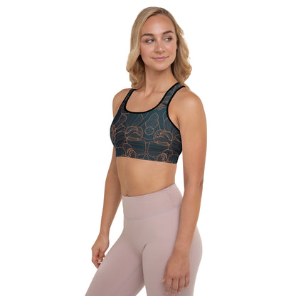 Orchidea - Reggiseno Sportivo Imbottito