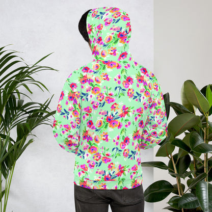 Fiorellini - Felpa Unisex con Cappuccio