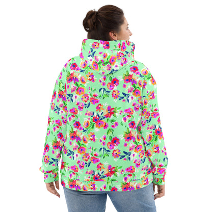 Fiorellini - Felpa Unisex con Cappuccio