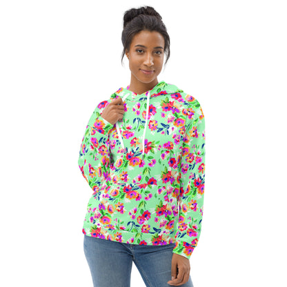 Fiorellini - Felpa Unisex con Cappuccio