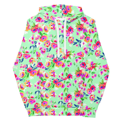 Fiorellini - Felpa Unisex con Cappuccio