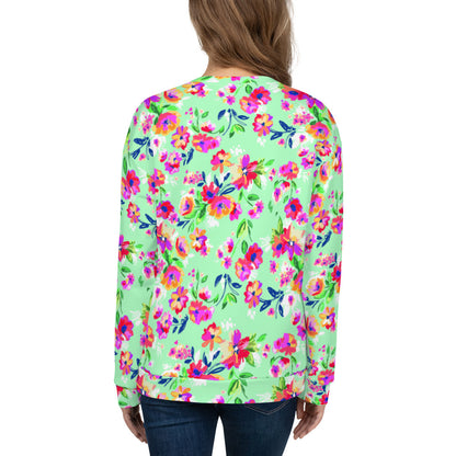 Fiorellini - Felpa Unisex Girocollo