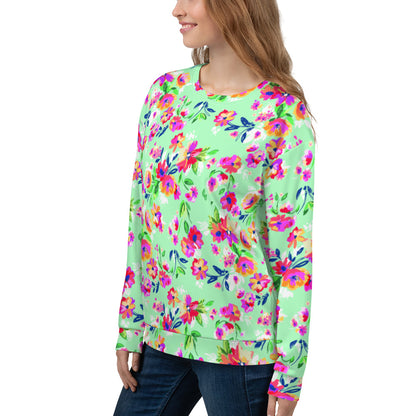 Fiorellini - Felpa Unisex Girocollo