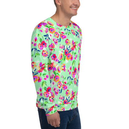 Fiorellini - Felpa Unisex Girocollo