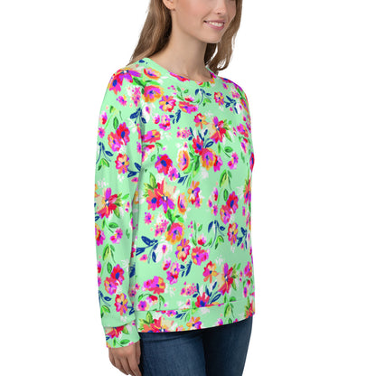 Fiorellini - Felpa Unisex Girocollo