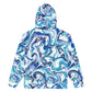 Onde Blu - Felpa Unisex con Cappuccio e Zip